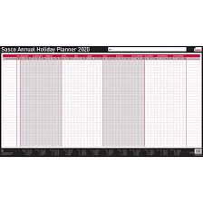 Sasco Unmounted Annual Holiday Planner 2020