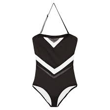 Anne Cole Colorblock Mesh Womens One Piece Swimsuit
