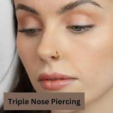 triple nose piercing guide pain cost