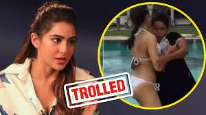 Sara Ali Khan brutally trolled for pushing her staff into pool | Hindi  Movie News - Bollywood - Times of India