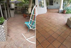 Saltillo Patio Deep Cleaned And Sealed