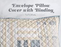 easy tutorial envelope pillow cover