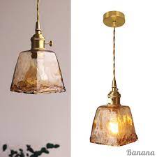 Vintage Glass Ceiling Pendant Lamp