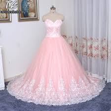 Reals Strapless Blush Pink Ball Gown Wedding Dress Sweet 16