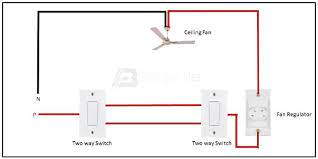 2 way switch fan regulator connection