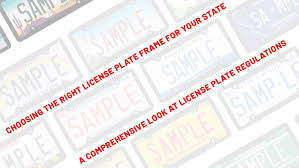 choosing the right license plate frame