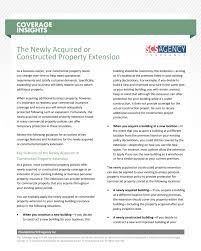 Coverage Insights The Newly Acquired Or Constructed Property Extension  gambar png