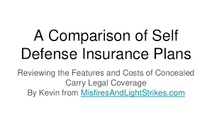Self Defense Insurance Plans Compared