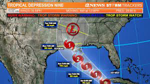 Tropical Depression 9 forms west ...