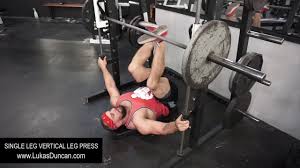 The smith machine is a weight machine used for weight training. Single Leg Vertical Leg Press Youtube