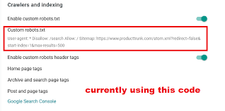 custom robots txt code ger community