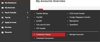 my bill payment transaction record