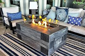 Rustic Elegance Cement Fire Pit Tables