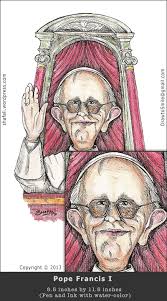 Cartoon religion present time absurd actual press cartoonstyle artist pen computer june 13. Caricature Cartoon Of Pope Francis I Jorge Bergoglio Of Argentina Becomes The First Jesuit Pope Shafali S Caricatures Portraits And Cartoons