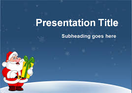 Christmas Themed Powerpoint Presentation Template 58 Christmas