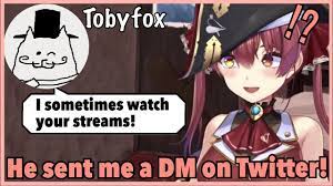ENG SUB】Marine received a DM from Tobyfox on Twitter - YouTube