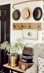 Vintage Hats On The Entryway Wall