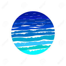 Ocean Sea Wave Logo Design Template