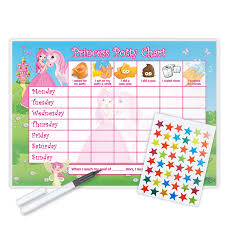 Princess Potty Training Reward Chart Including Free Star Stickers And Pen