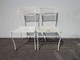 Patio Chairs Pair Rus Woodard Metal