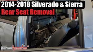 sierra k2 rear seat removal
