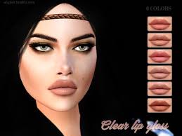 the sims resource clear lip gloss