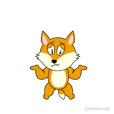 free troubled fox cartoon image charatoon
