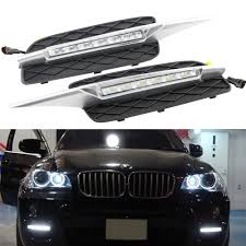 Us 117 0 10 Off Drl For Bmw X5 E70 07 09 Led Drl Daytime Running Light Fog Lamp Bumper Bolton Design In Car Light Assembly From Automobiles