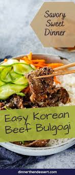 korean beef bulgogi recipe dinner
