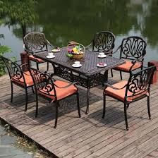 China Cast Aluminum Tables And Chairs