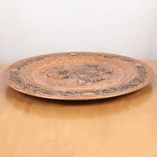 Large And Heavy Copper Plate Tray