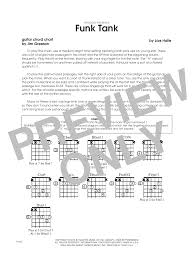 Funk Tank Guitar Chord Chart By Lars Halle Jazz Ensemble Digital Sheet Music