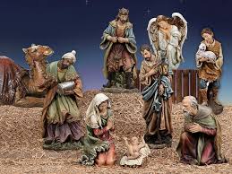 large indoor or outdoor nativity set