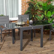Outsunny 63 Extendable Outdoor Dining