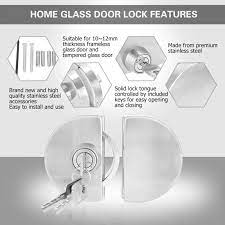 Double Glass Door Lock Furniture