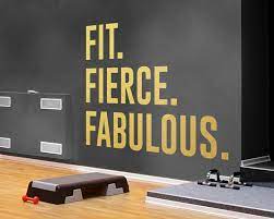 fitness gym decals exercise stickers