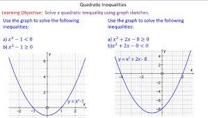 Quadratic Inequalities Mr Mathematics Com