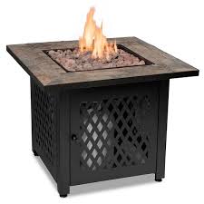 Slate Tile Mantel Lp Gas Fire Pit