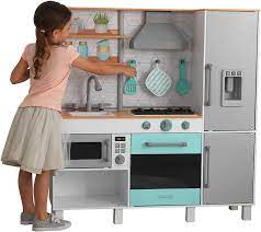 Fully assembled gourmet play wooden green kitchen measures 21.7 x 12.6 x 27.8 inches. Kidkraft Gourmet Chef 53421 Play Kitchen Grey Amazon De Spielzeug