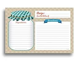 Us 2 13 29 Off Home Kitchen Recipe Cards Double Sided Cards 4x6 Inches Perfect For House Warming Parties Invitations Or Mason Jar Kits In Cards