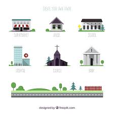 Free Vector Create Your Own Town