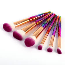 6pcs unicorn makeup brushes set pincel maquiagem colorful