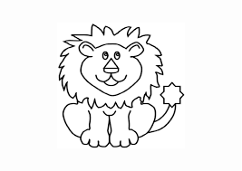 Tranh tô màu con sư tử cho bé