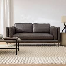 Anton Leather Sofa Metal Legs 76 96