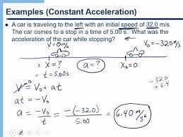 One Dimensional Motion Solving