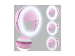 Selfie Ring Light Oternal Selfie Light Portable Clip On Selfie Fill Ring Light For Iphone Android Smart Phone Photography Camera Video Girl Makes Up Pink Newegg Com