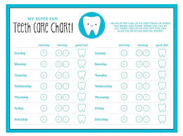 Free Printable Kids Teeth Care Chart Teeth Care Teeth