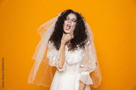 image of dead bride zombie on halloween