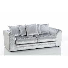 2 Seater Crushed Velvet Sofa Set