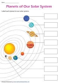 solar system and planets worksheets